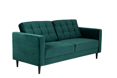 Marston Sofa 2.5 Seater, Green Velvet