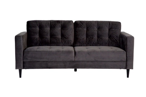 Marston Sofa 2.5 Seater, Grey Velvet