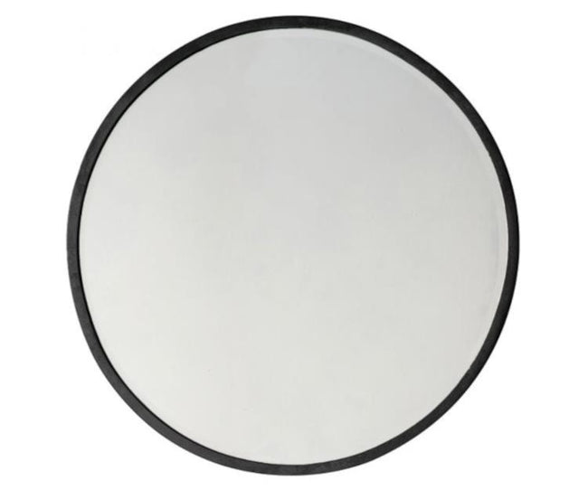 Fran Circular Mirror, Black