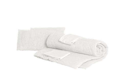 Budget Double 4ft6 White Bedding Pack