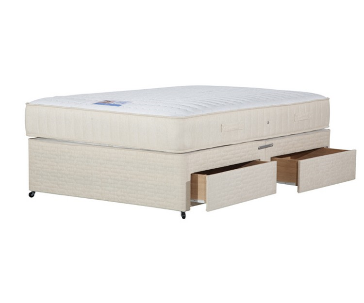 Sandringham Double 4ft Divan Bed with 2 Drawers