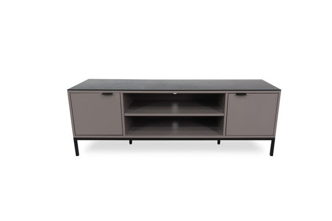 Orchard Media Unit Large, Taupe/Smoked Glass