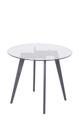 Emberley Round Dining Table, Black