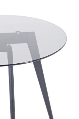 Emberley Round Dining Table, Black