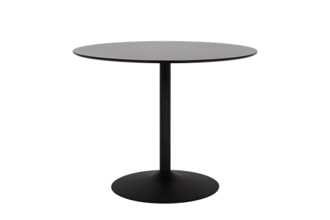 Cecil Dining Table Round, Black