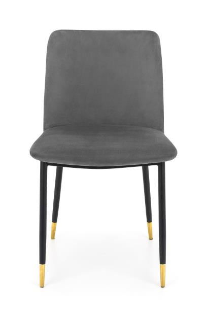Coxton Dining Chair, Grey Velvet