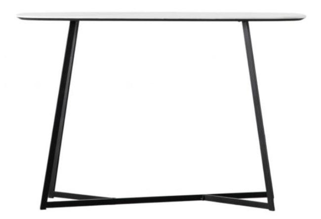 Reece Console Table, Marble/Black