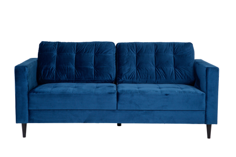 Marston Sofa 2.5 Seater, Blue Velvet