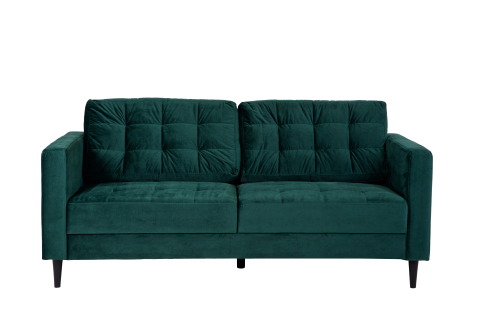 Marston Sofa 2.5 Seater, Green Velvet