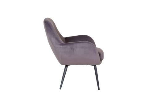 Emma Occasional Chair, Grey Velvet