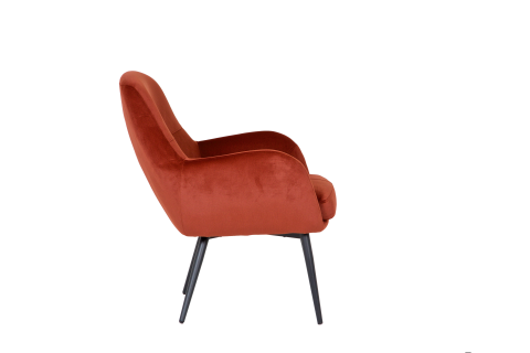Emma Occasional Chair, Rust Velvet