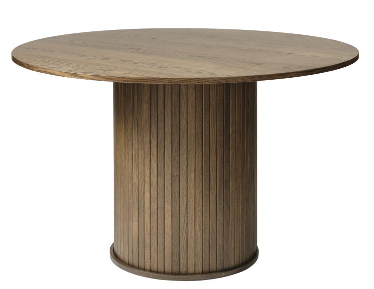 Nova Dining Table Circlular, Smoked Oak