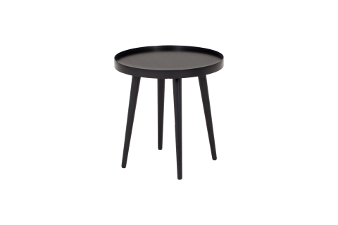 Greta Coffee Table Circular 50cm, Black