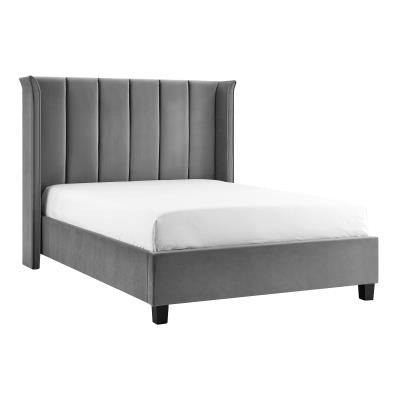 Dominic Bedframe 4ft6 Grey Velvet