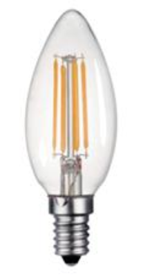 LED E14 4W Candle Bulb