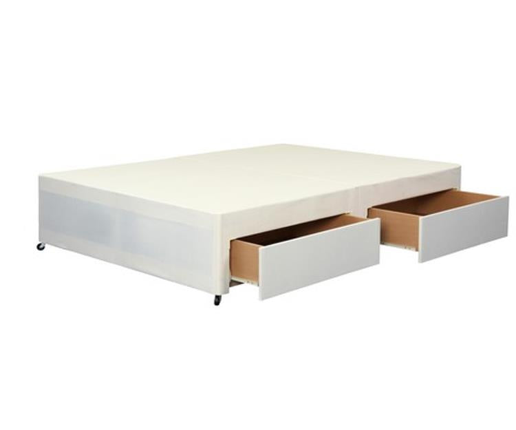 Cotton 2ft6 Base with 2 Drawers, Cream