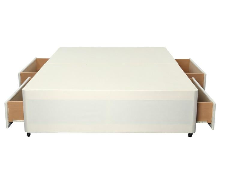 Cotton 6ft Base with 4 Drawers, Cream
