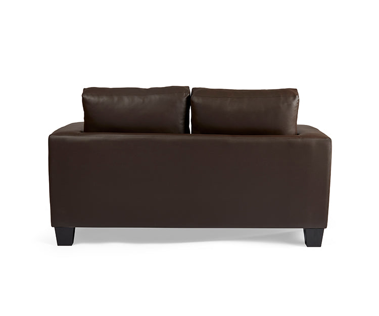 Cherie 2 Seater Sofa, Chocolate PU Crib 5