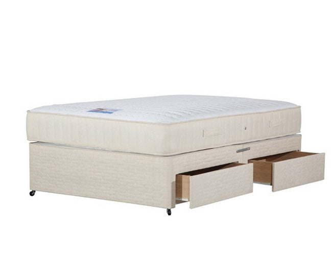 Windsor Small Double 4ft Divan Bed with 2 Drawers