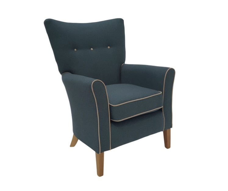 Monet Occasional Chair, Grey/Ochre Crib 5