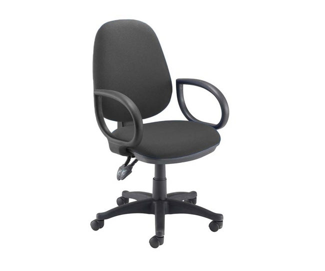 Countess High Back Operator Chair With Arms, Black