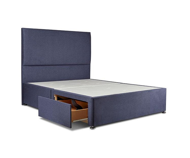 Deluxe 4ft Base with 2 Drawers, Sapphire