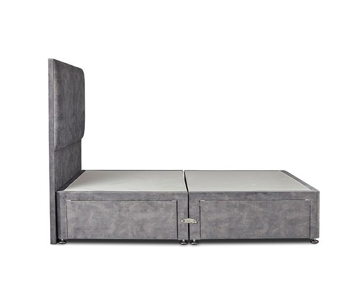 Deluxe 4ft6 Base with 4 Drawers, Armour Velvet