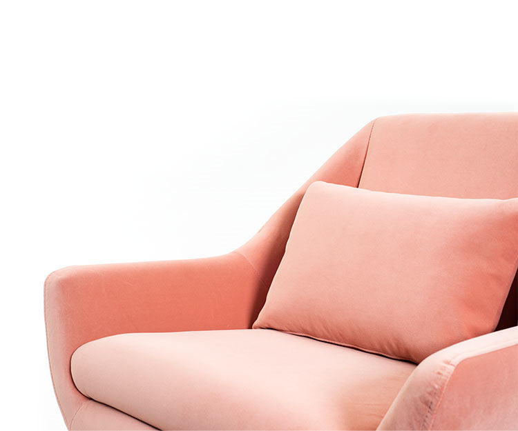 Delano Occasional Chair, Pink Velvet