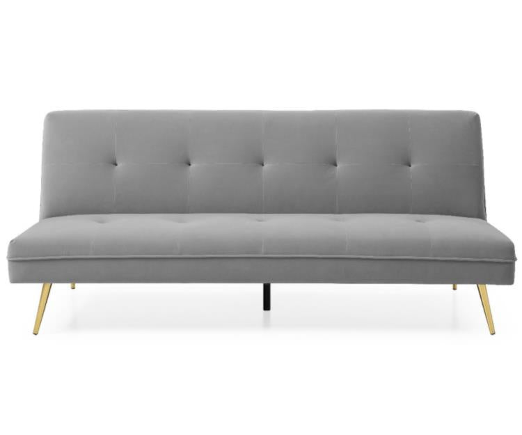 Orsin 2.5 Seater Sofa Bed, Grey Velvet