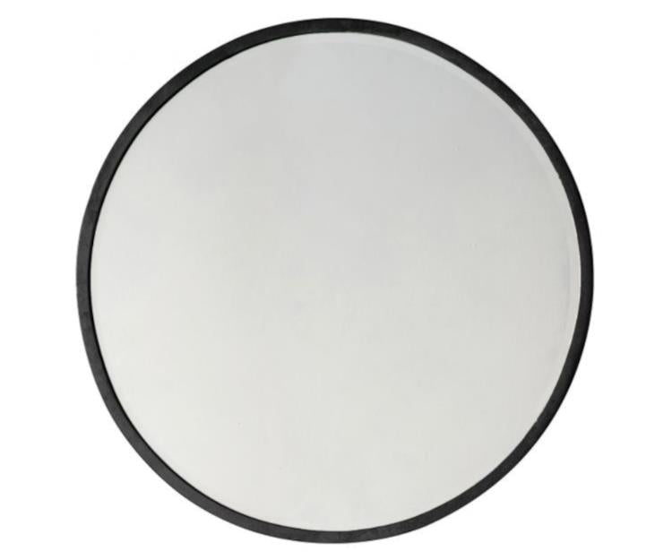 Fran Circular Mirror, Black