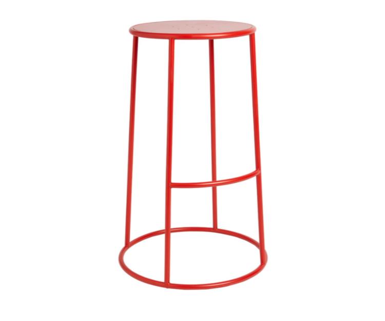 Bow Bar Stool, Red