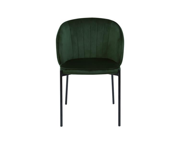 Gary Dining Chair, Green Velvet