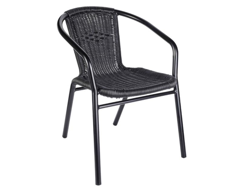 Reed Outdoor Chair, Black