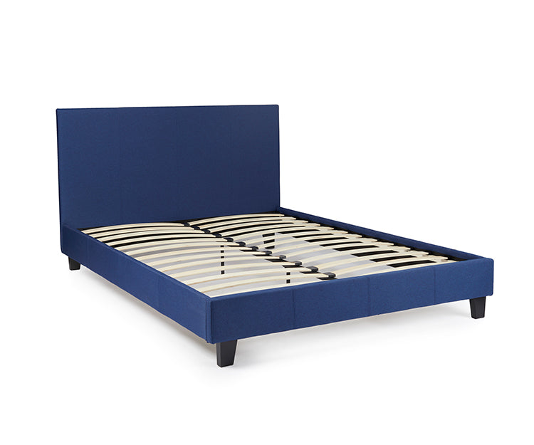 George 4ft6 Bed Frame, Blue