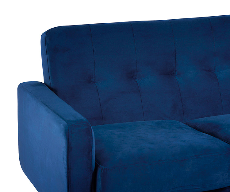Palma 2.5 Seater Sofa, Blue Velvet